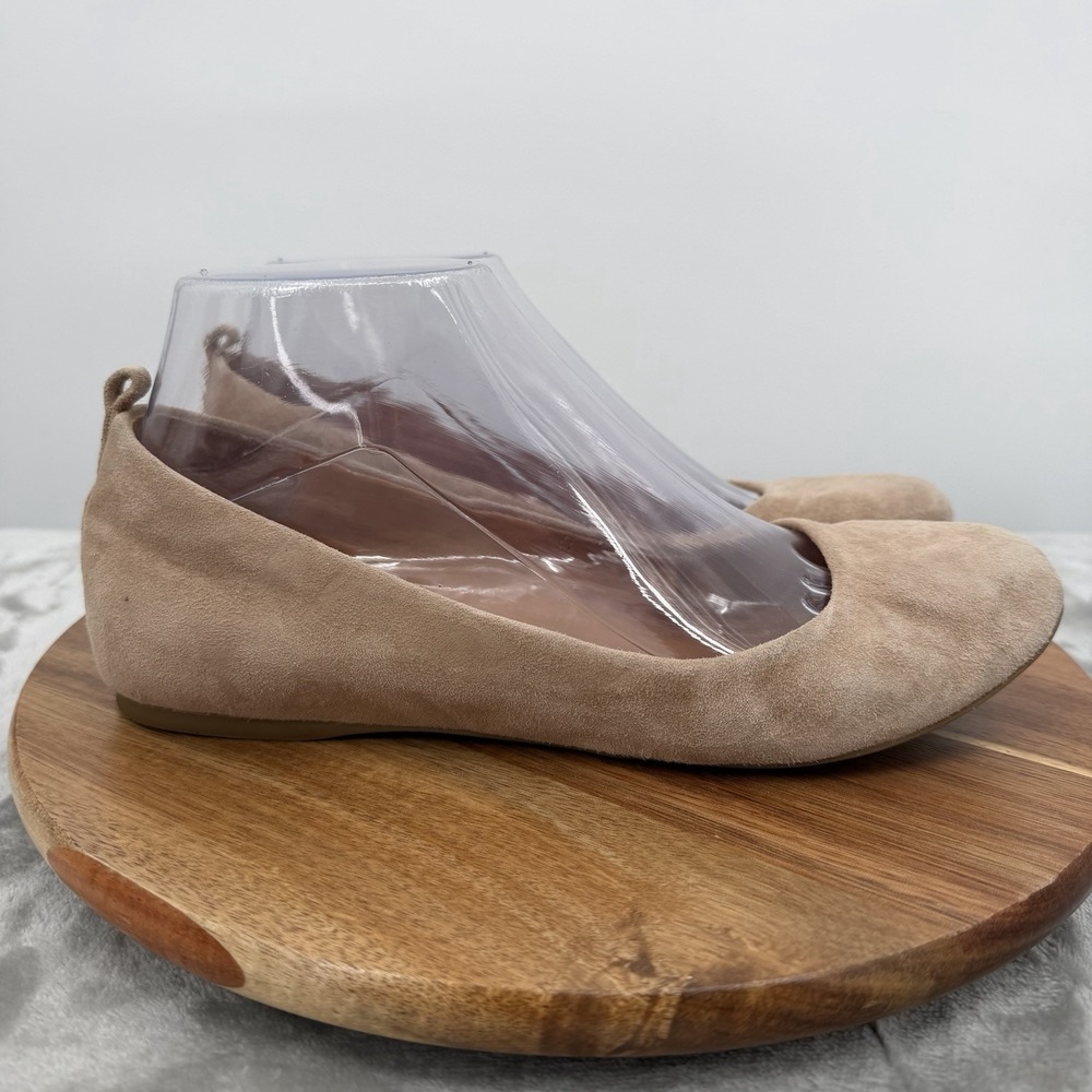 J Crew Anya Ballet Flats Womens 7 Tan Slip On Casual Comfort